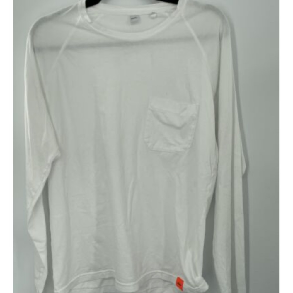 ASPESI white mens long sleeve t-shirt sz L